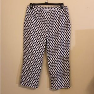 Chico’s Black and white Capri Pant